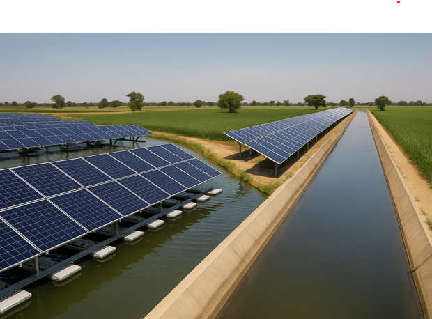 Aquavoltaics fish farming and solar
