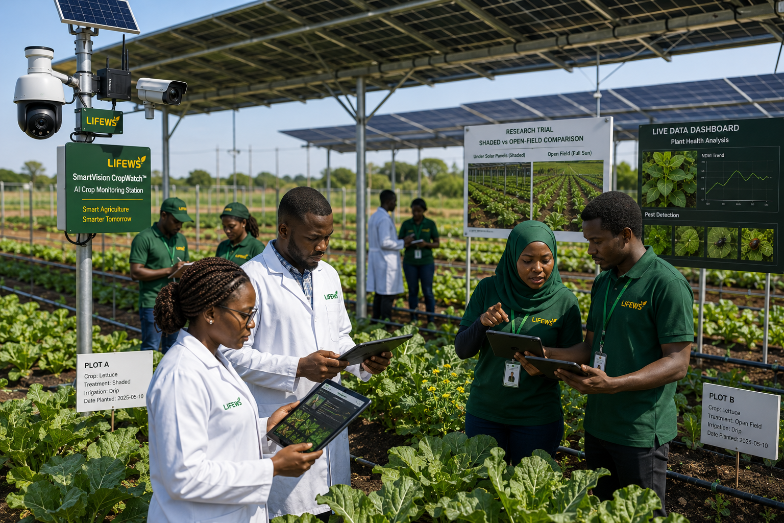 African students, youth, women and farmers participating in a sustainable school and community garden ecosystem